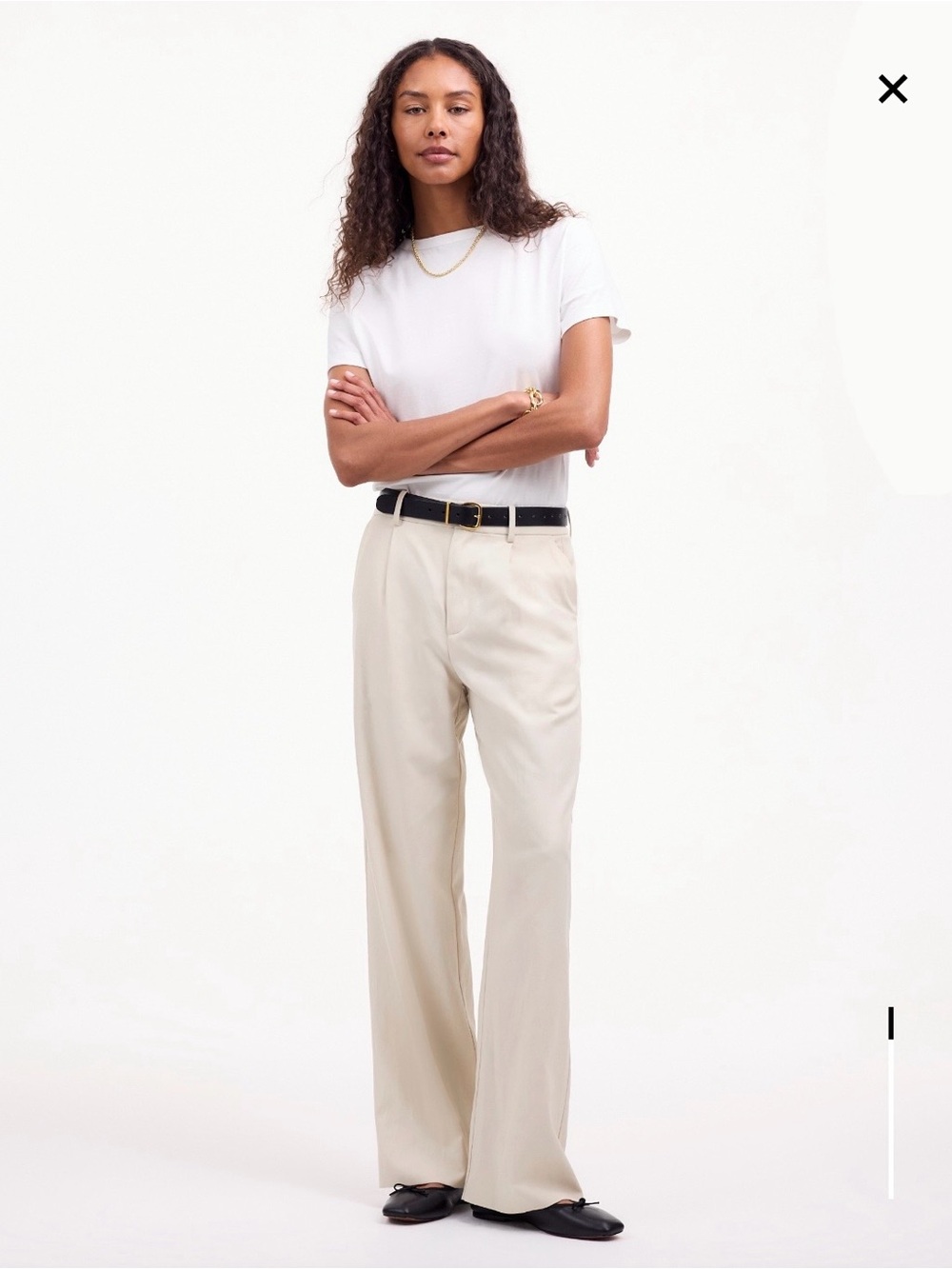 NWOT Madewell Slouchy Straight Pants in Muted Stone-Size 6